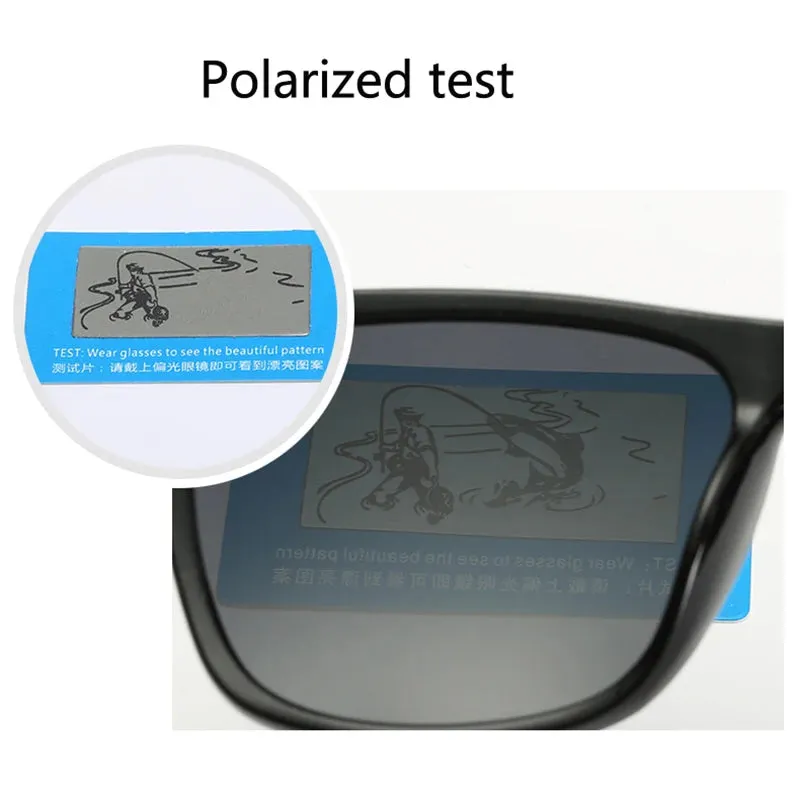 10370 b03-07 Gafas de sol polarizadas Vintage cuadradas de lujo