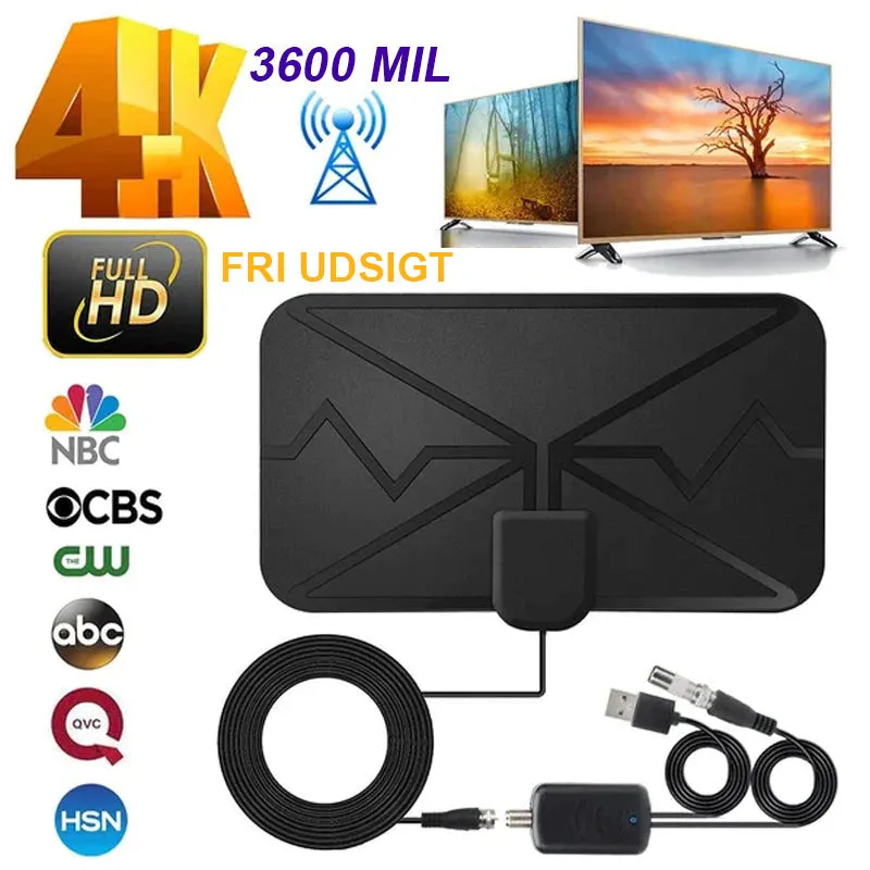 2023 Opgraderet Digital HDTV Antenne [4K]