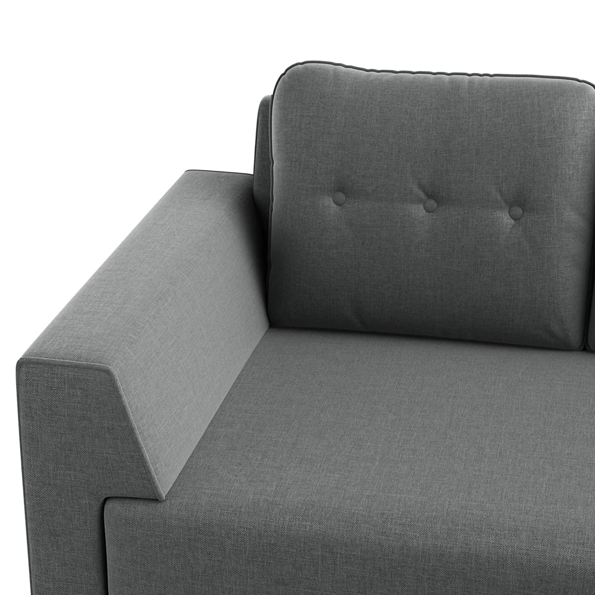 Azul 5 seater Left-Side L Shape Fabric Sofa Set