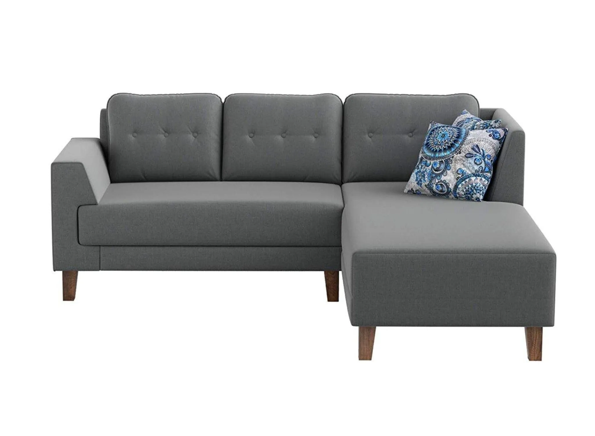 Azul 5 seater Left-Side L Shape Fabric Sofa Set