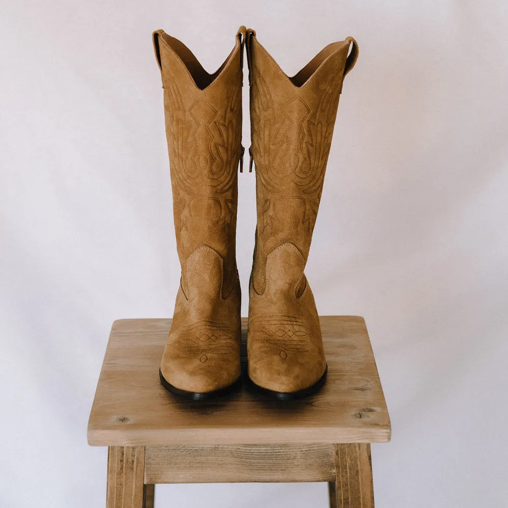 BOTA COWBOY LUIS ANTE WHISKY TACÓN 4CM