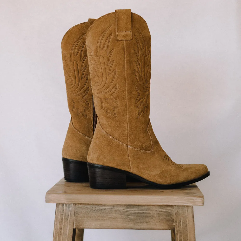 BOTA COWBOY LUIS ANTE WHISKY TACÓN 4CM