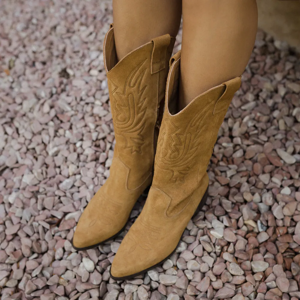BOTA COWBOY LUIS ANTE WHISKY TACÓN 4CM