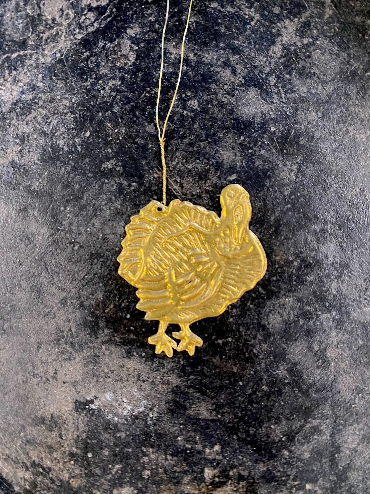 De Weldaad Turkey Gold Metal Ornament