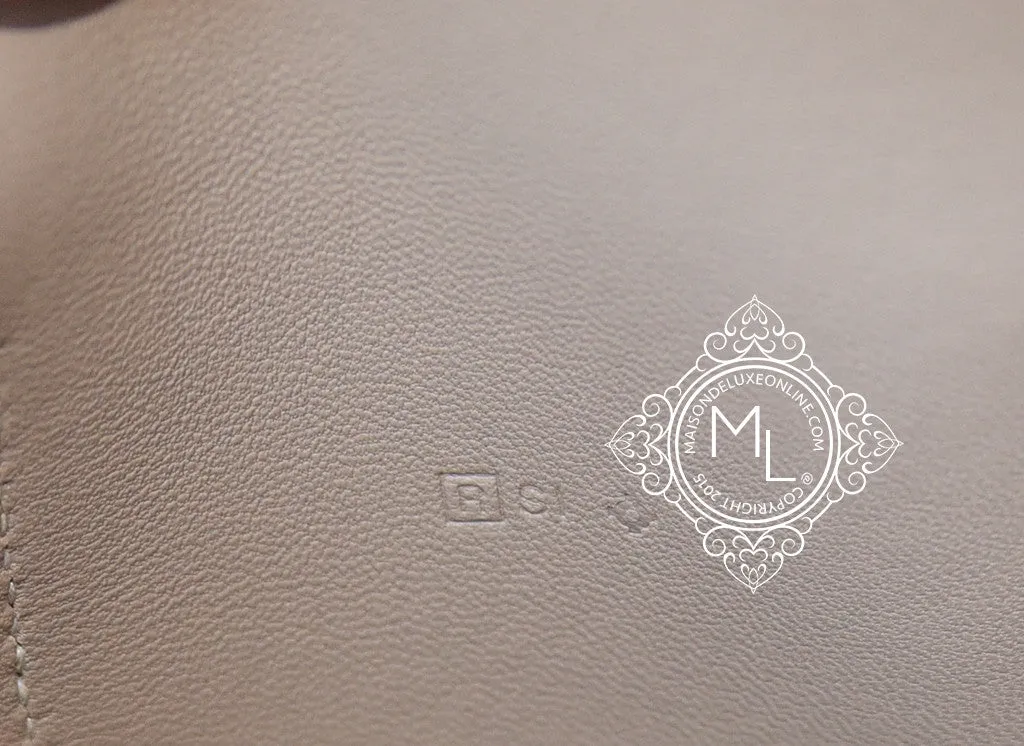 Hermes Gris Tourterelle Dogon Duo Combined Long Wallet Clutch