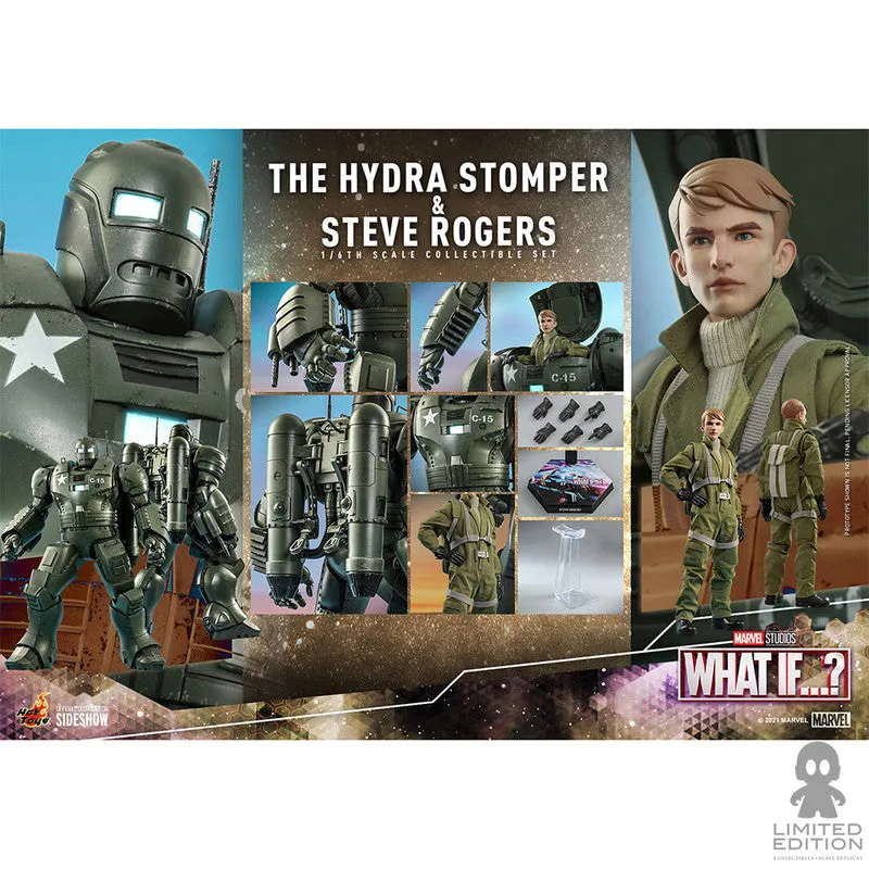 Hot Toys Figura Articulada The Hydra Stomper & Steve Rogers Escala 1:6 What If…? By Marvel - Limited Edition