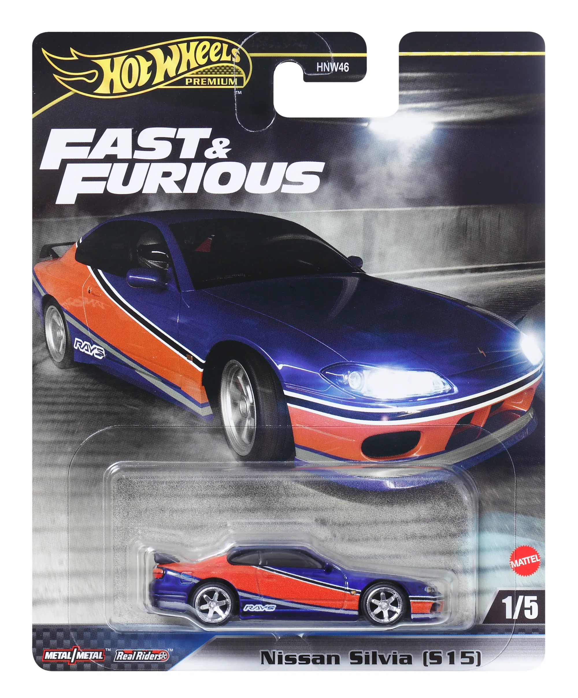Hot Wheels Collector Veículo de Brinquedo Fast e Furious Nissan Silvia S15