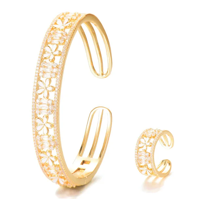 Korea Trendy Bangle Ring Set Jewelry Set For Women