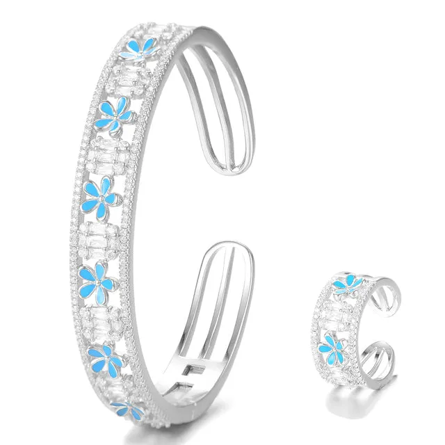 Korea Trendy Bangle Ring Set Jewelry Set For Women