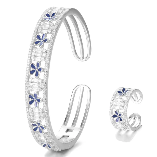 Korea Trendy Bangle Ring Set Jewelry Set For Women
