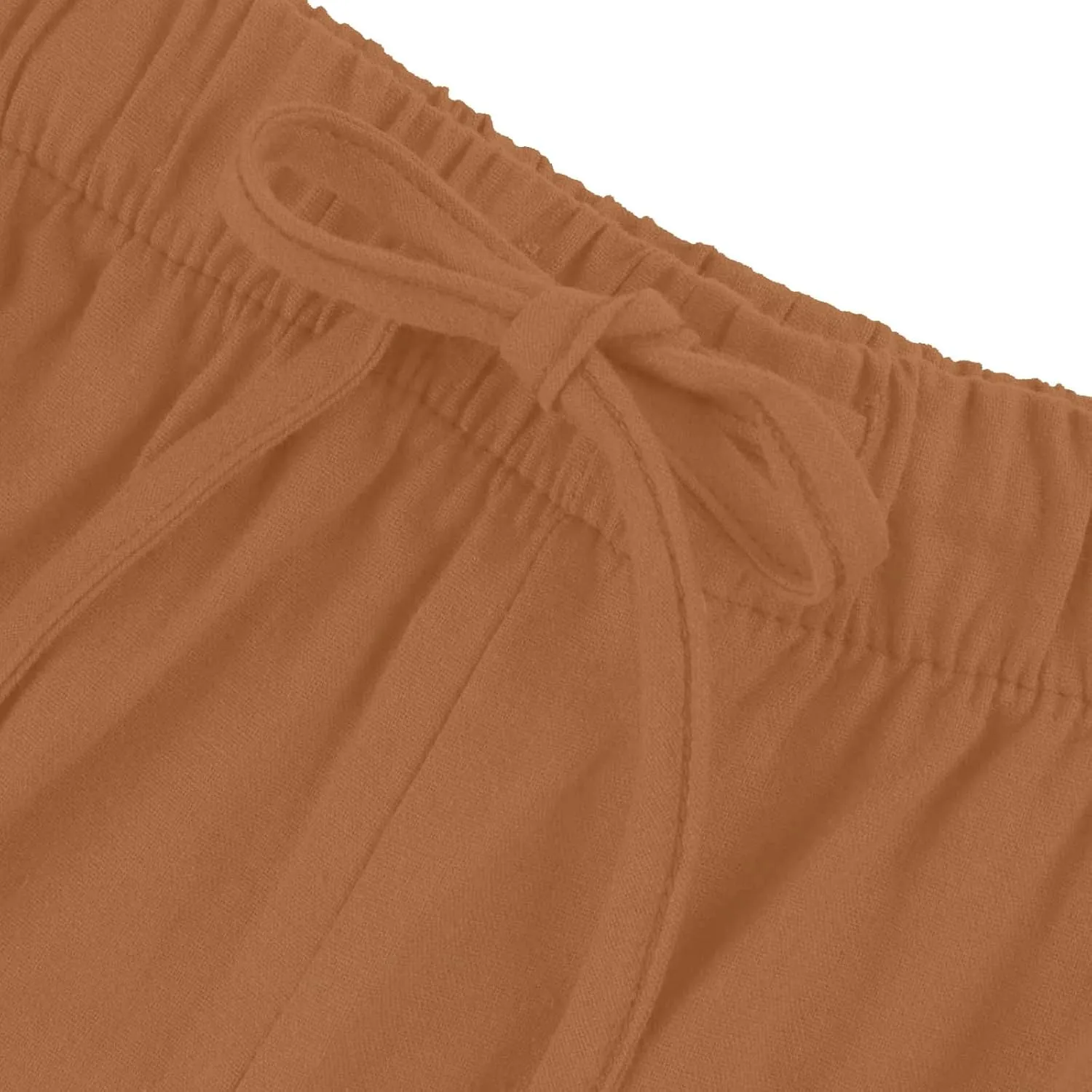 Linen Pants Women,Casual Pants Trendy Wide Leg High Waisted Cotton Linen Drawstring Summer Trouser with Pockets