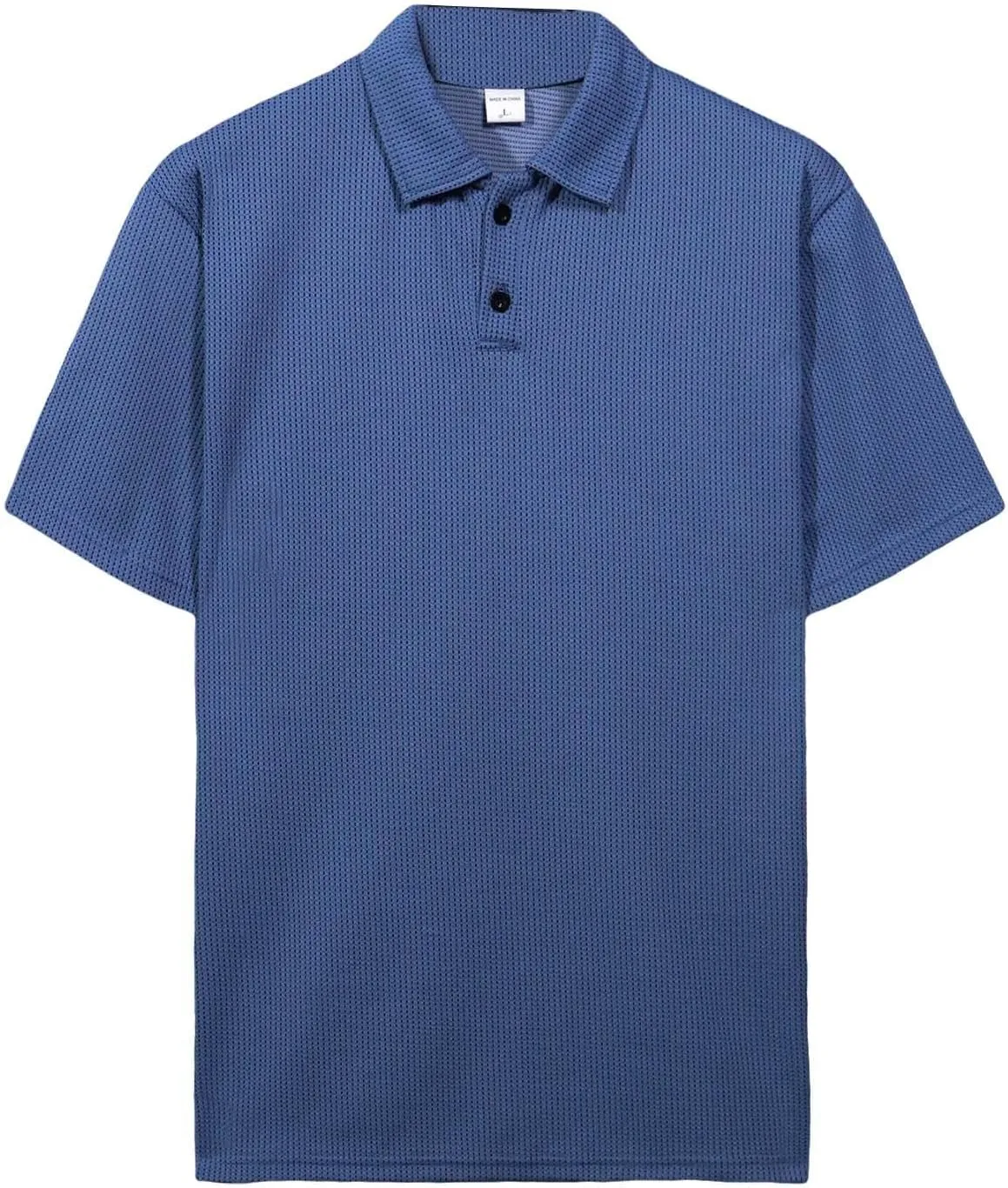 Mens Knitted Polo Shirts 2025 Summer Casual Textured Golf Polos Shirt V Neck Short Sleeve Performance Collared Shirts