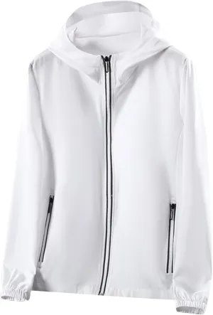 Mens Quick Dry Long Sleeve Full Zip Hoodie UPF 50  Light Jacket Athletic Running Sun Protection Hooded Jackets