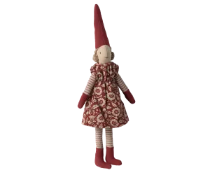 Pixies navideños talla 1 - chica vestido rojo