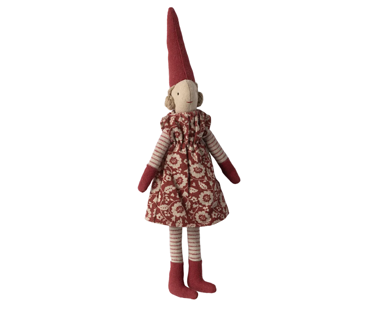 Pixies navideños talla 1 - chica vestido rojo