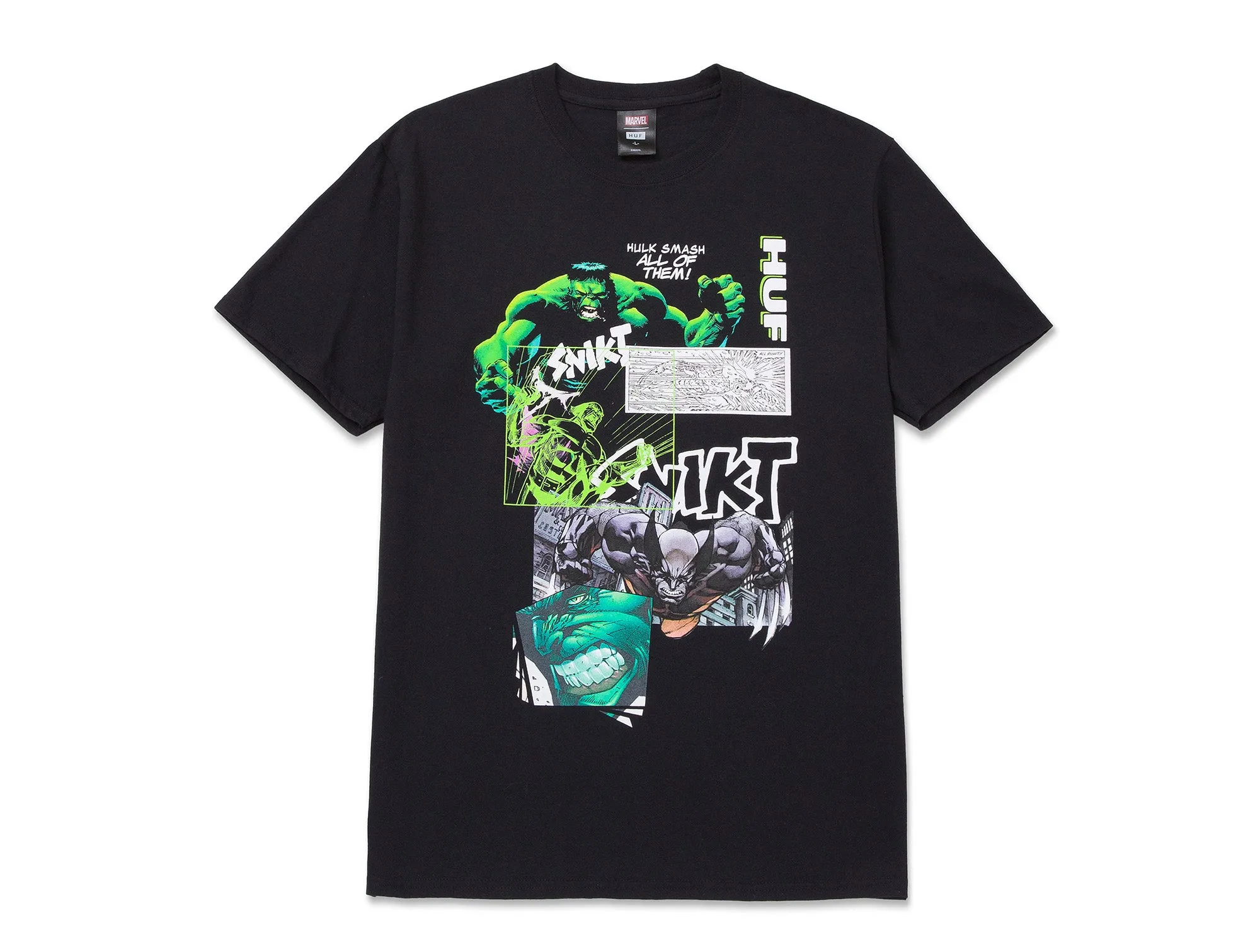 Polera Huf Marvel Smash Up Hombre Negro
