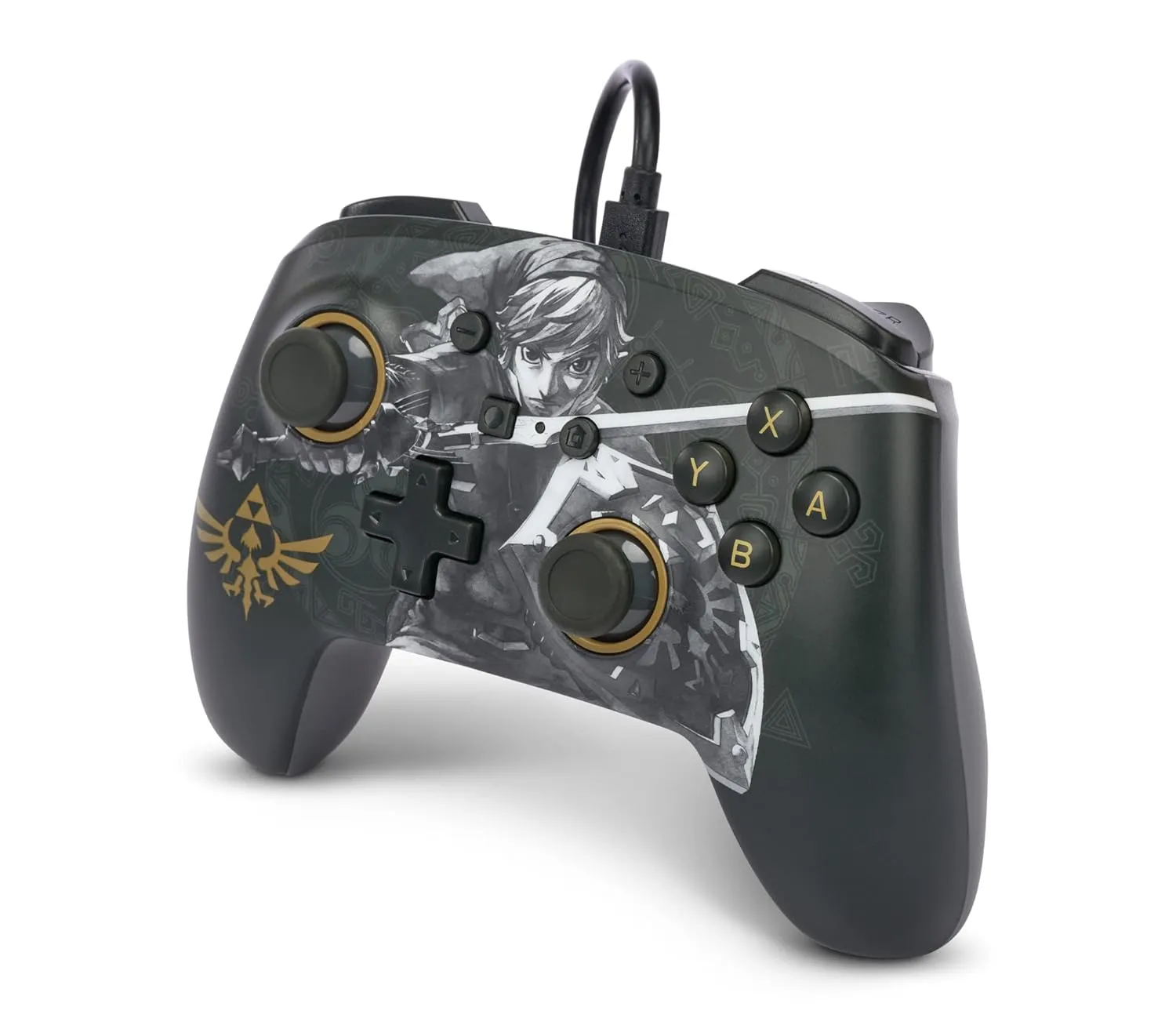PowerA Enhanced Wired Controller for Nintendo Switch - Battle-Ready Link, Gamepad, Game Controller, Officially Licensed by Nintendo, 2-Year Warranty