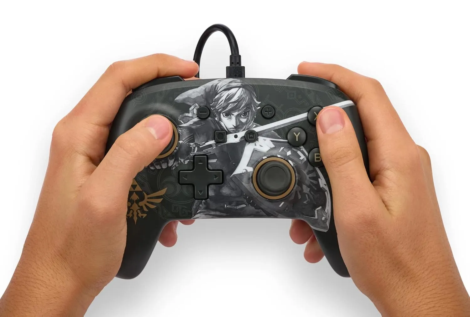 PowerA Enhanced Wired Controller for Nintendo Switch - Battle-Ready Link, Gamepad, Game Controller, Officially Licensed by Nintendo, 2-Year Warranty