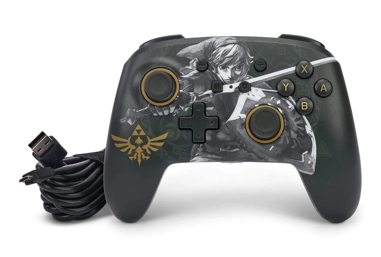 PowerA Enhanced Wired Controller for Nintendo Switch - Battle-Ready Link, Gamepad, Game Controller, Officially Licensed by Nintendo, 2-Year Warranty