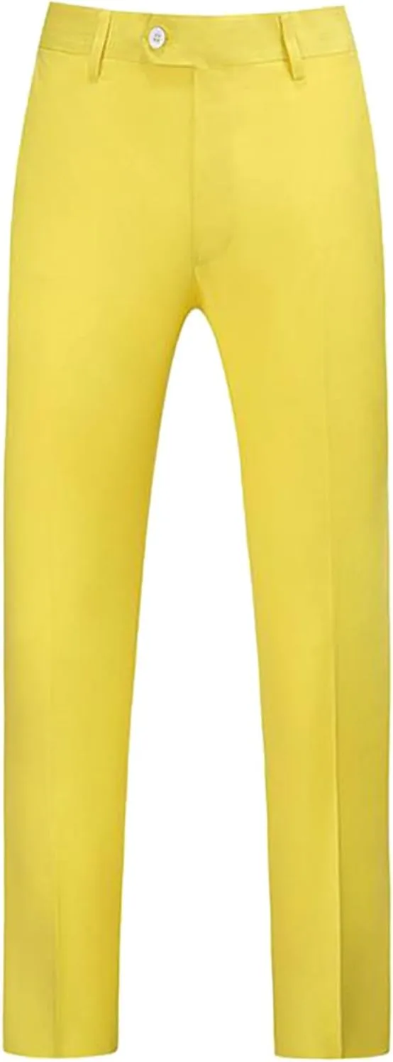 RTRDE Men's Pants Dress Pants Slim Fit Solid Color Skinny Trousers Casual Business Wedding Suit Pants, 31-40
