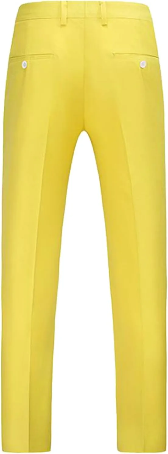 RTRDE Men's Pants Dress Pants Slim Fit Solid Color Skinny Trousers Casual Business Wedding Suit Pants, 31-40