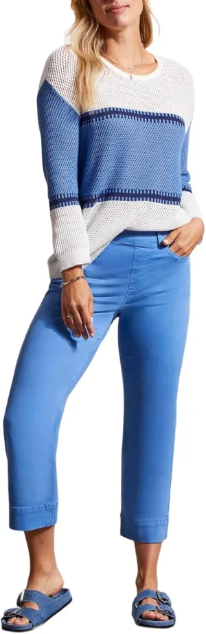 Tribal Women's 5 Pkt Pull on Kick Flare Capri