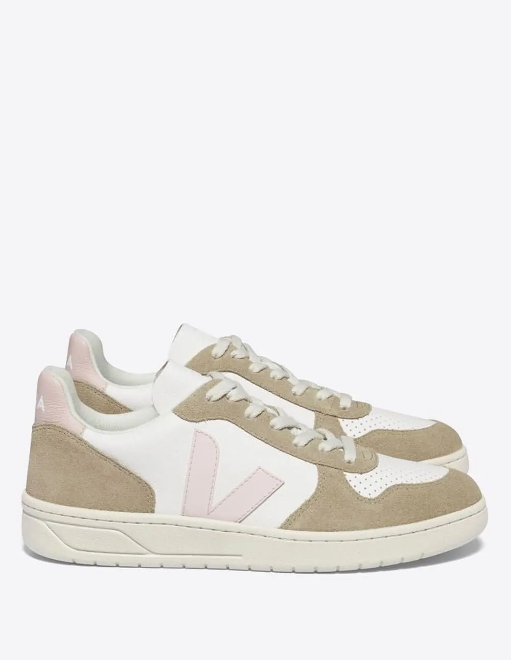 Veja V-10 Chromefree Leather Blancas y Marrones Mujer