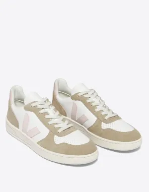 Veja V-10 Chromefree Leather Blancas y Marrones Mujer