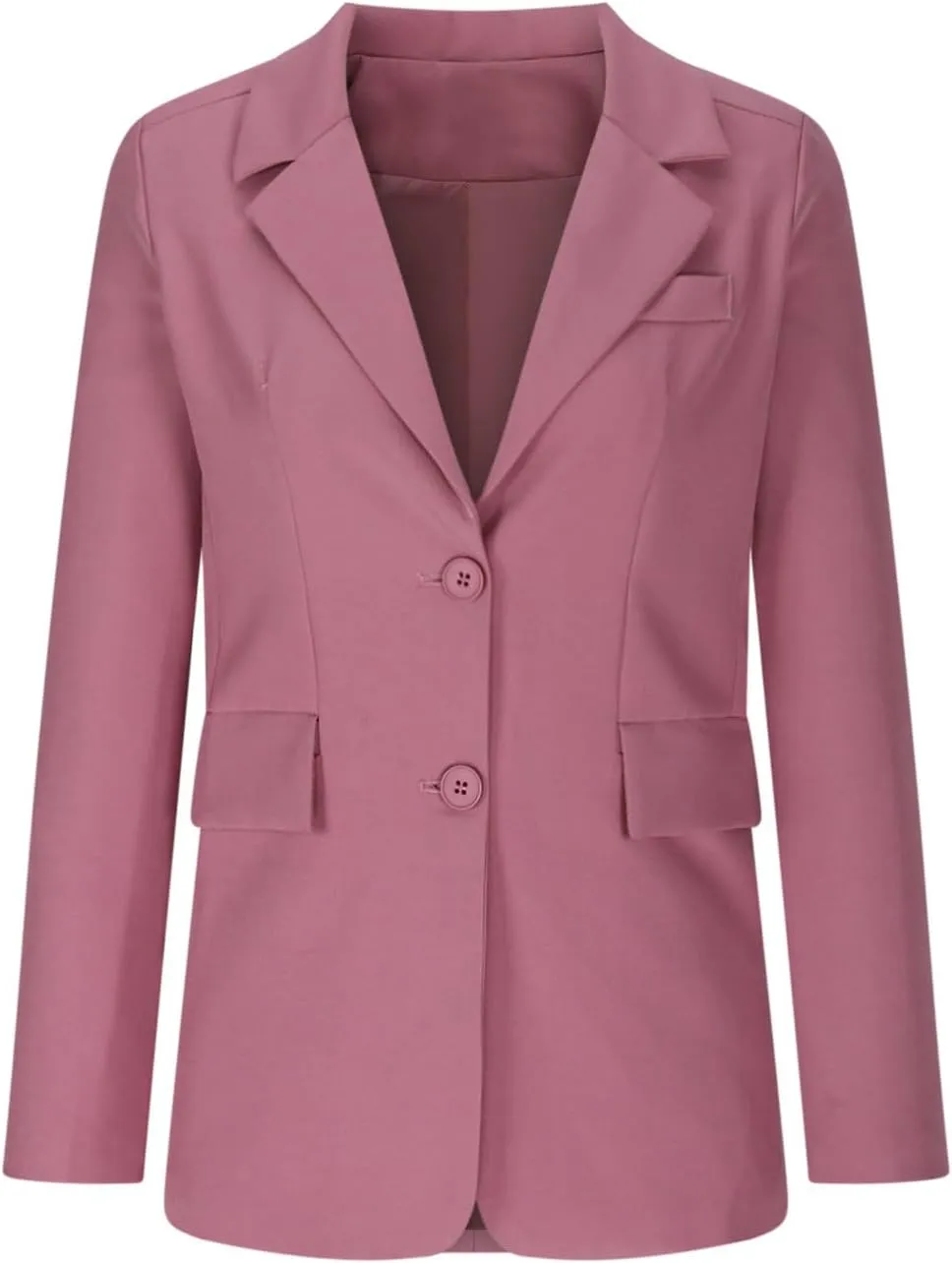 Women Business Casual Blazer with Lined,Professional Work Suit Jacket with PocketsLong Sleeve Button Open Front