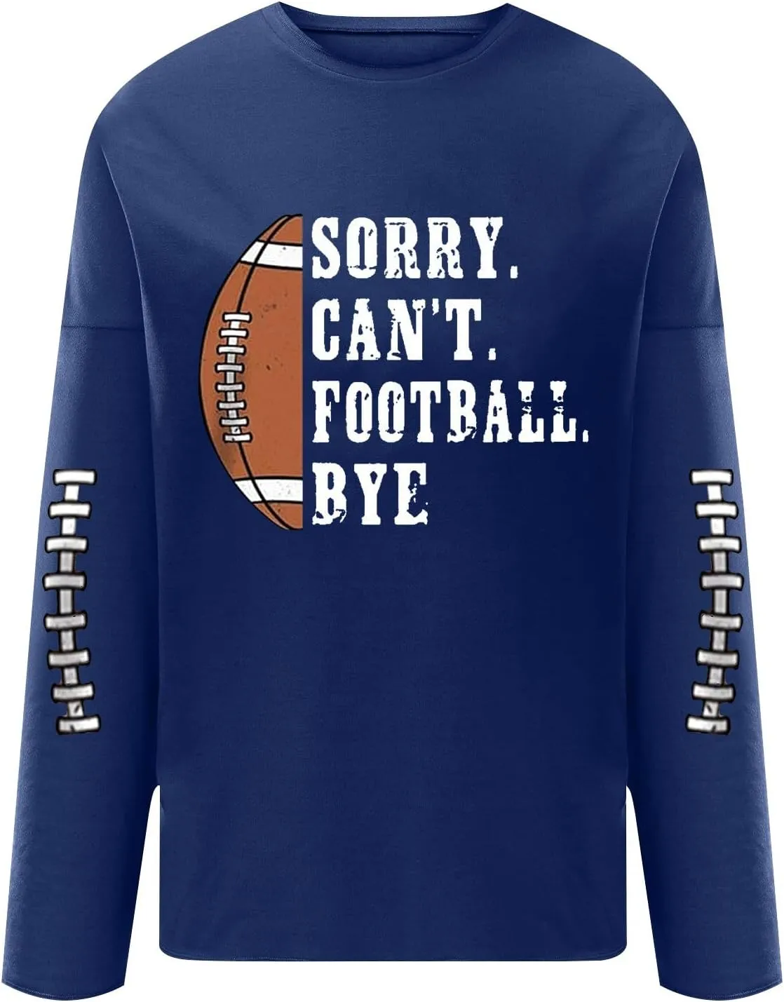 Women Funny Football Graphic Sweatshirt Long Sleeve Sweatshirt Top Sweatshirt for Women 2024 Thanksgiving
