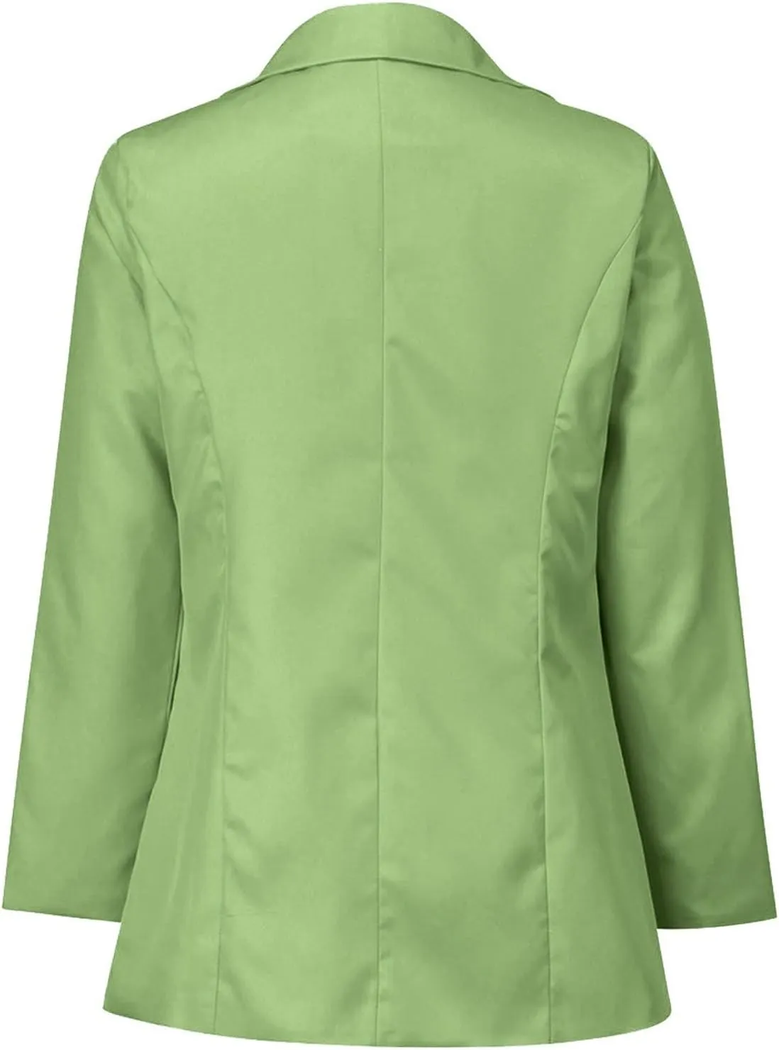 Womens Blazers 2024 Fall Bussiness,Casual Long Sleeve Button Open Front Suit Jackets, Work Clothes with Pockets