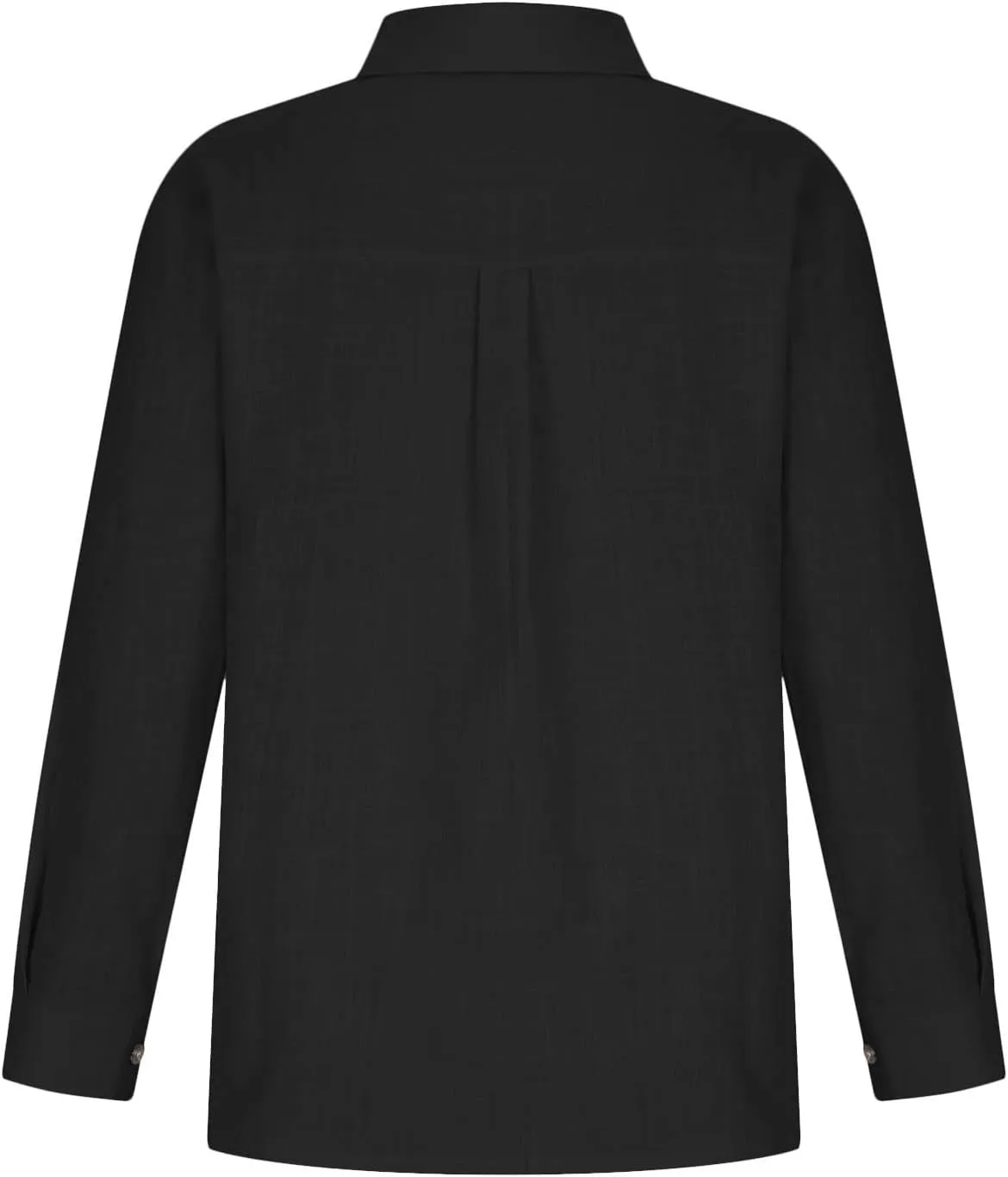 Womens Cotton Linen Button Down Shirts Long Sleeve Collared Gauze Tops Business Casual Blouses Loose Summer Tshirts